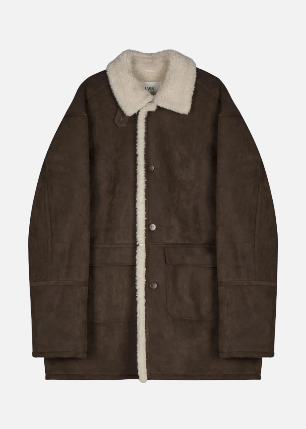 MID-LONG MUSTANG COAT_BROWN