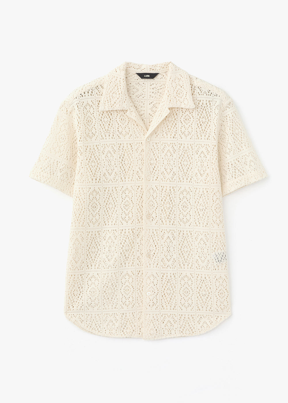 EXOTIC CROCHET SHIRT_IVORY