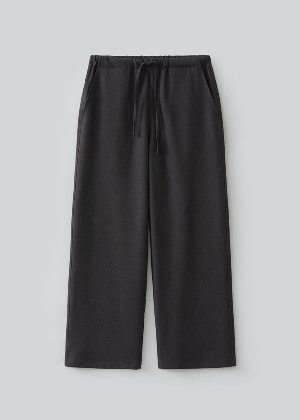 Minimal Easy Wool-Blend Pants_ Charcoal