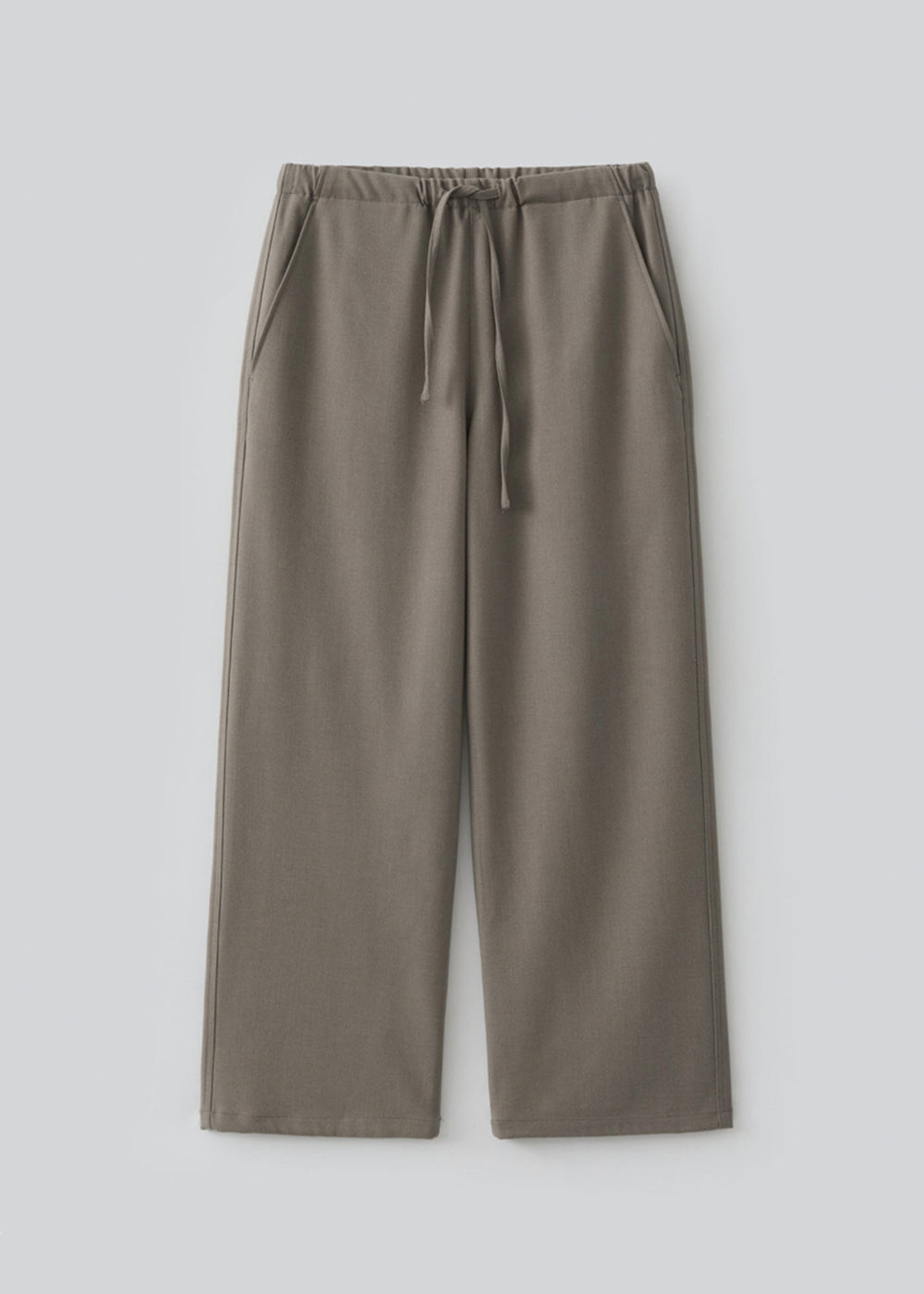 Minimal Easy Wool-Blend Pants_ Mocha