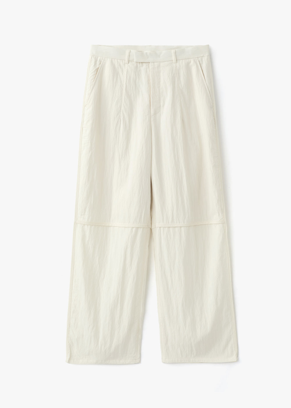 CUT POINTED SLACKS_IVORY