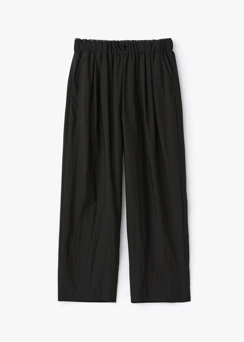 WAIST CUT-OFF PANTS_BLACK