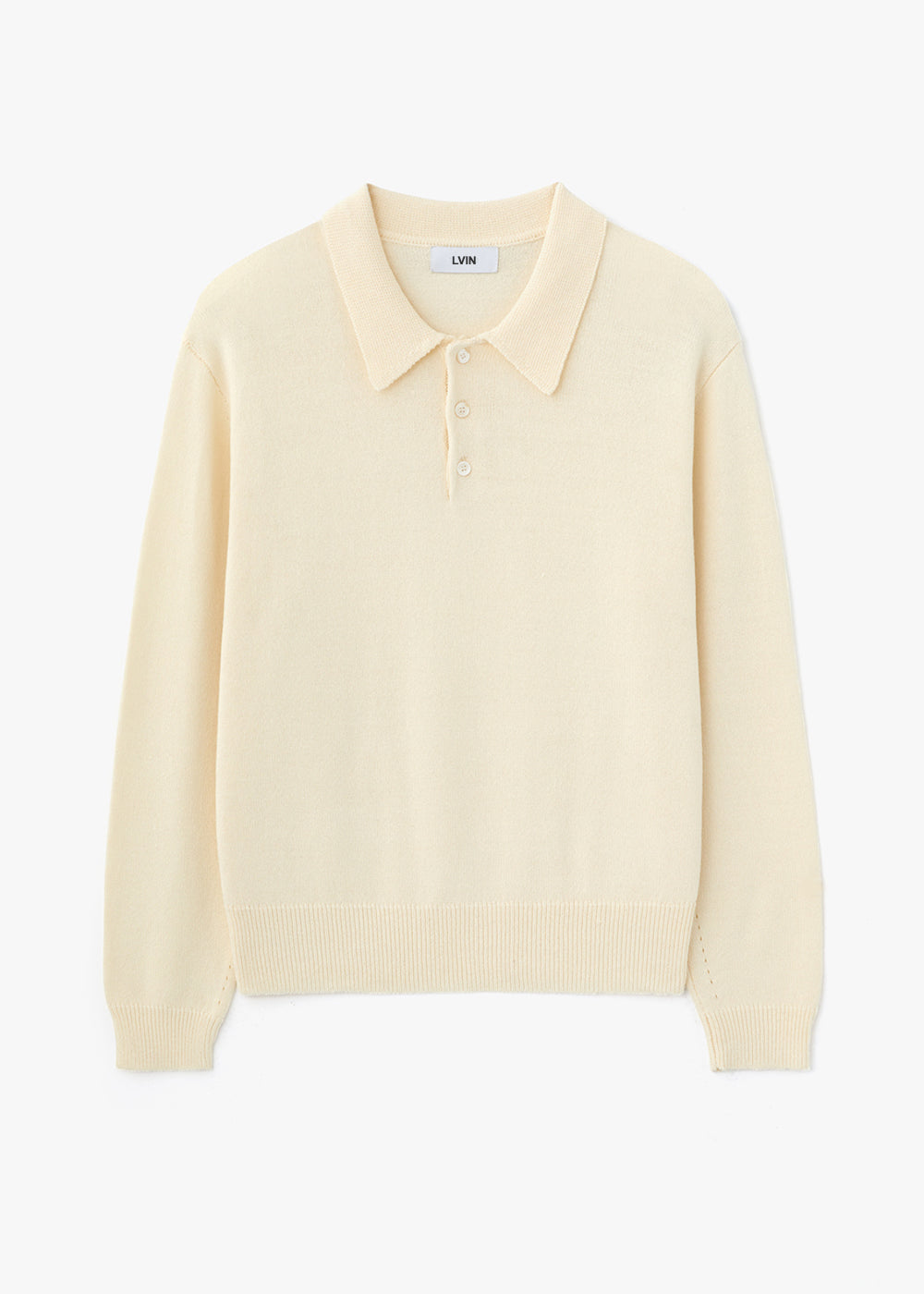 HERA KNITTING COLLAR TOP_IVORY