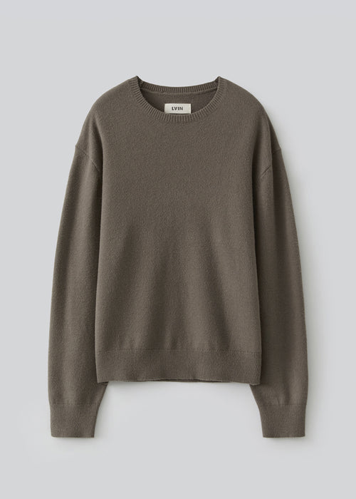 Avenne Buttoned Wool Sweater_ Mocha