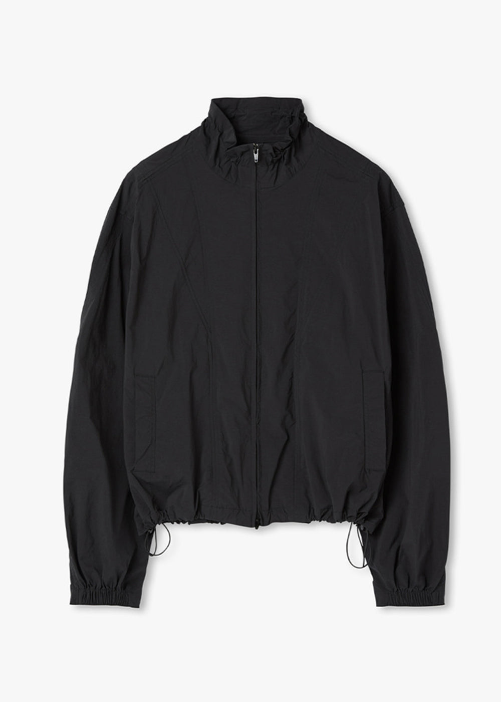 stylish black sporty windbreaker 