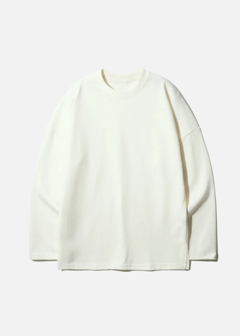 DOUBLE COTTON LONG SLEEVE T_CREAM