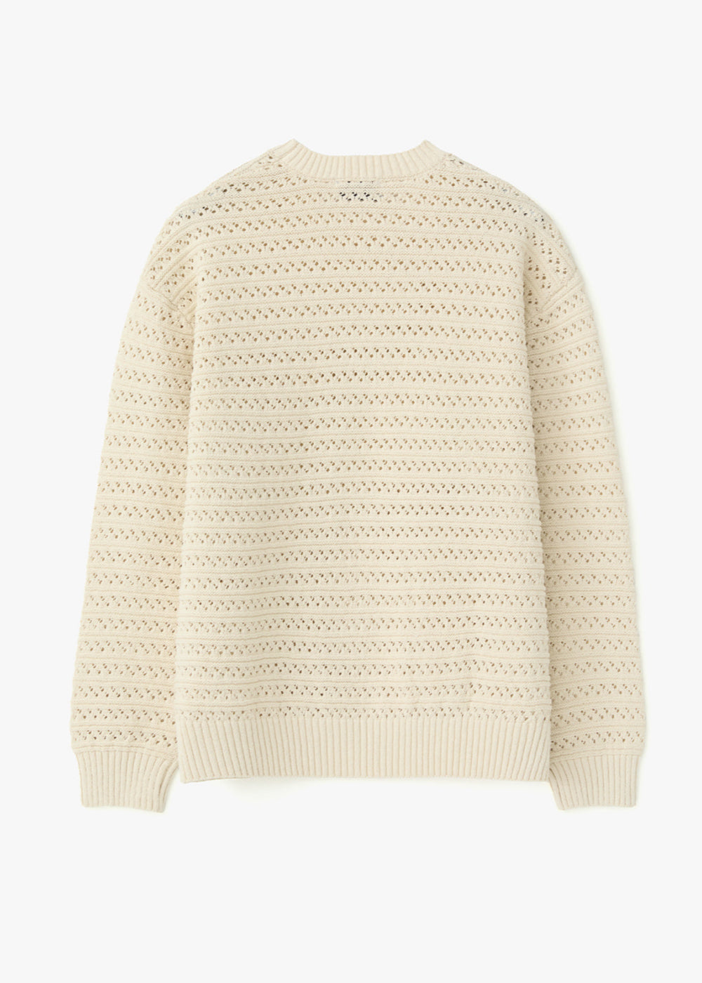 EYELET KNITTED SWEATER_IVORY