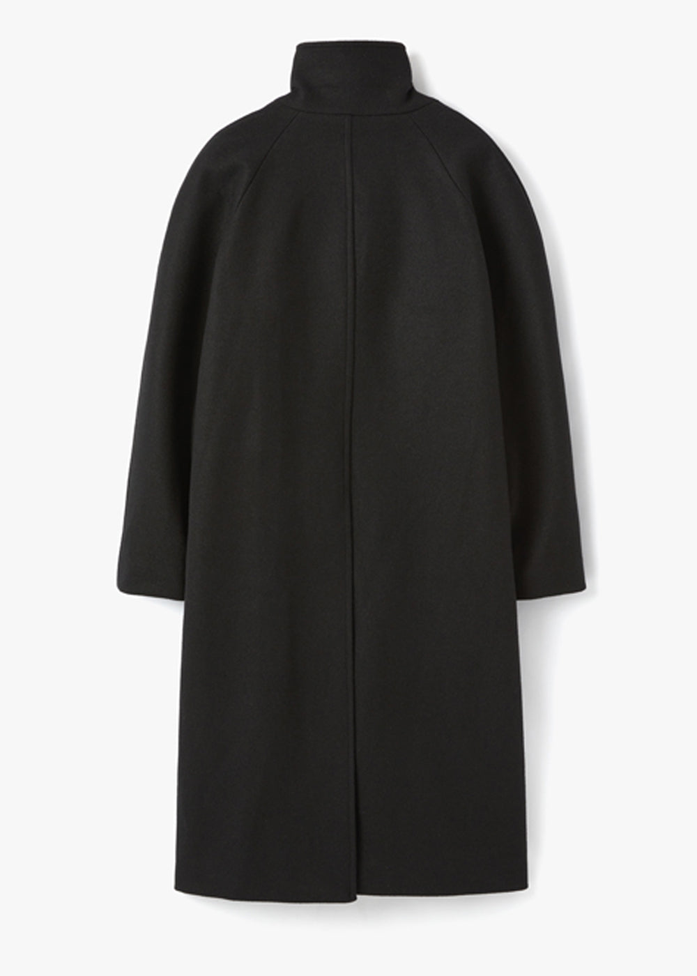 HIGH NECK WOOL LONG COAT_BLACK