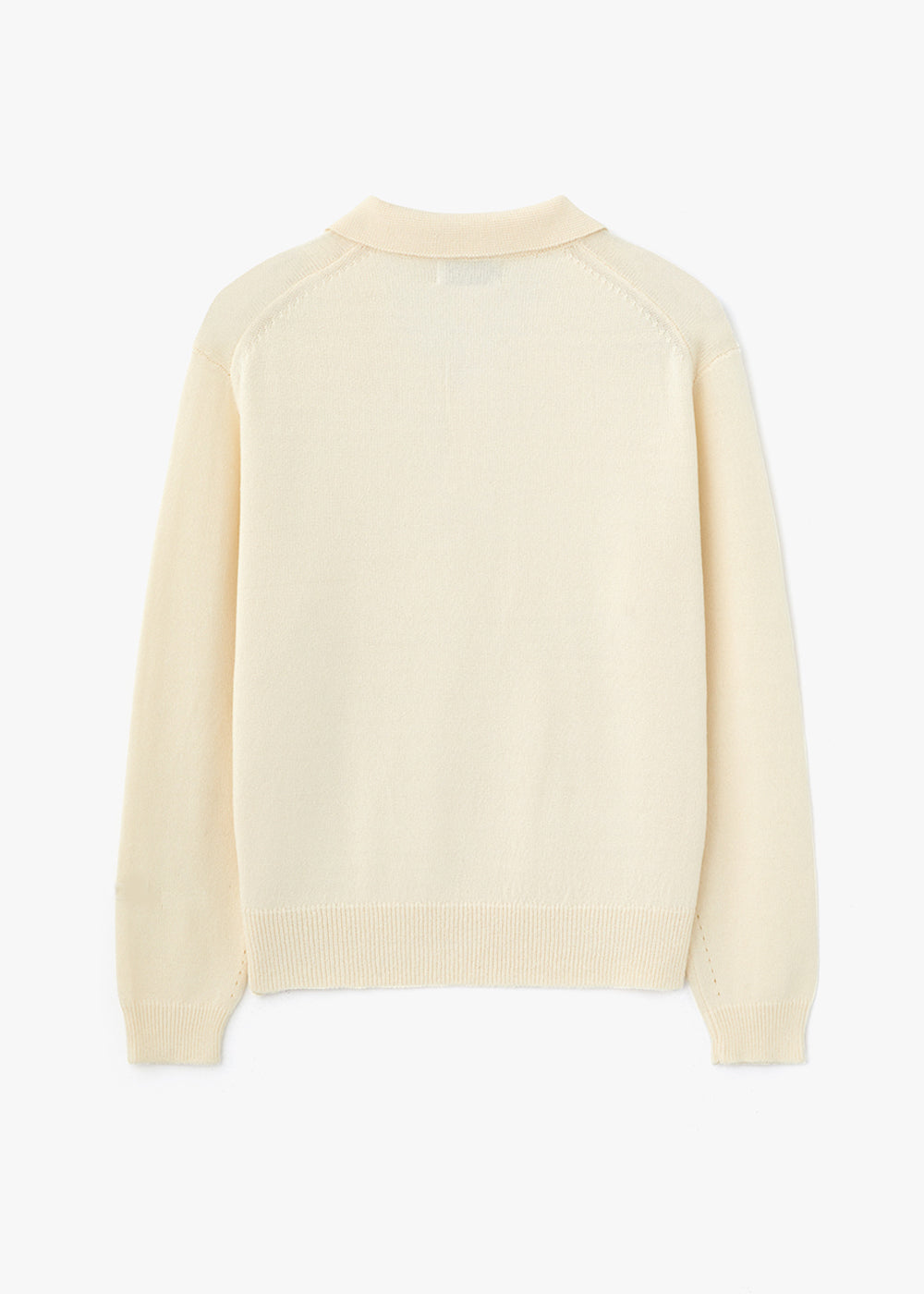 HERA KNITTING COLLAR TOP_IVORY