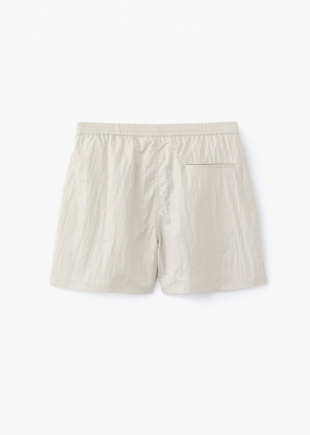 SHINY COATING SHORT PANTS_LIGHT BEIGE