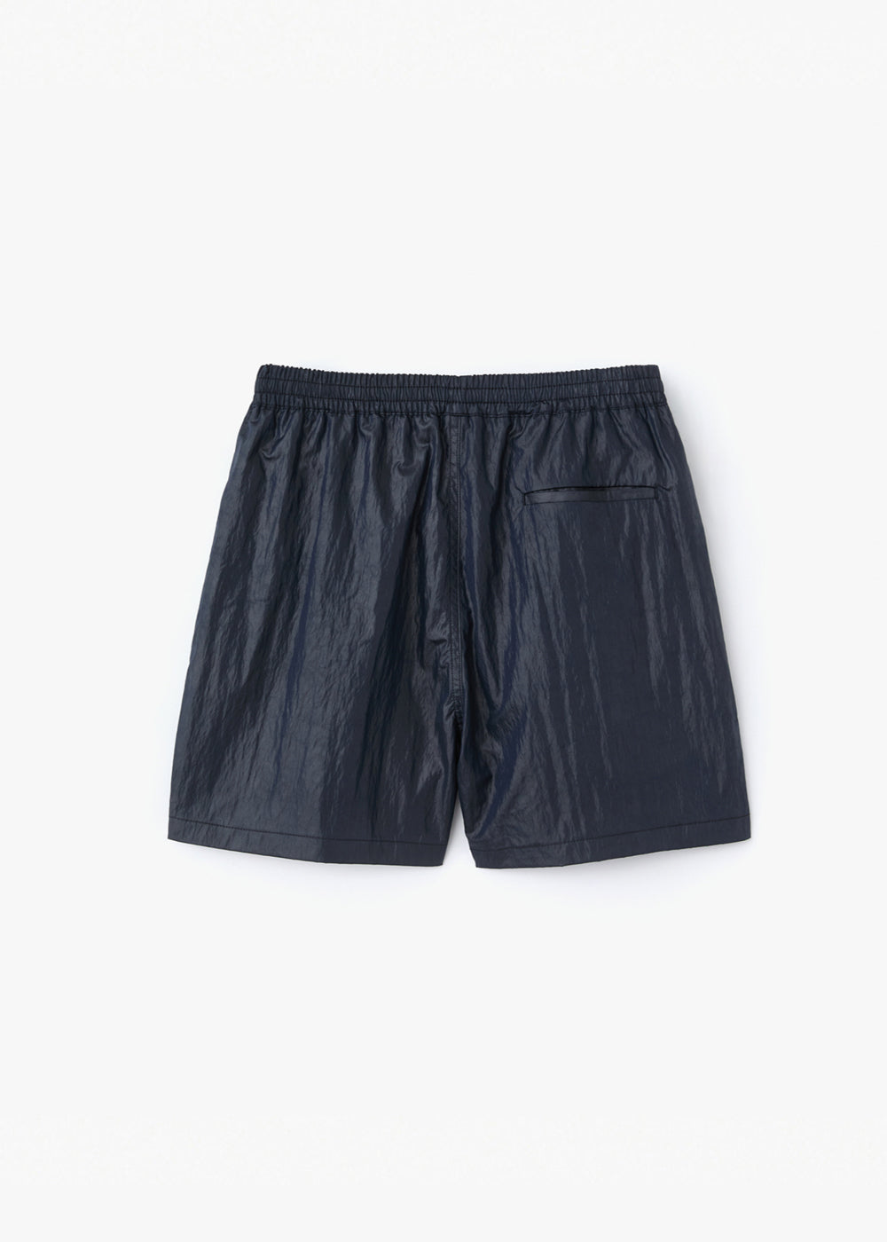 SHINY COATING SHORT PANTS_NAVY