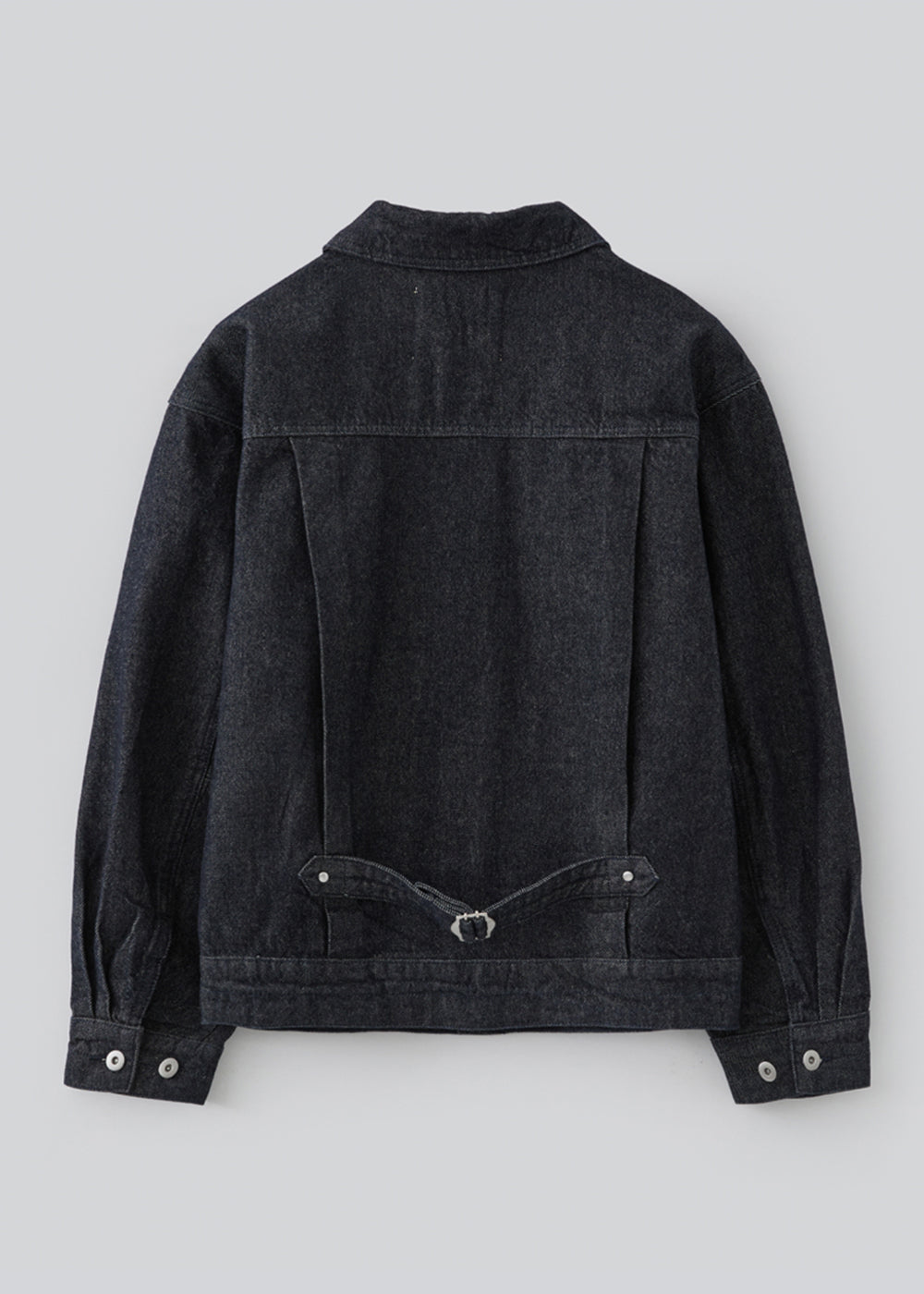 Pleats Denim Worker Jacket_Indigo