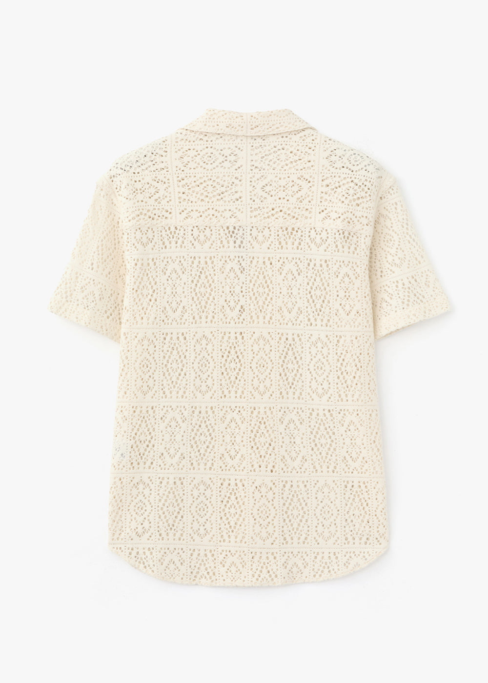 EXOTIC CROCHET SHIRT_IVORY