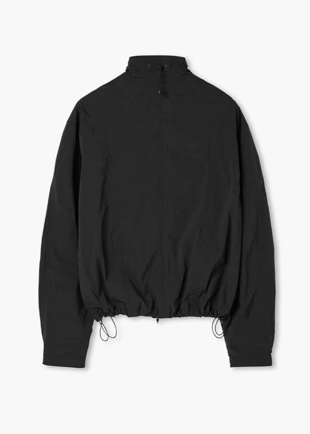 RIPSTOP ZIP-UP TRACK JACKET_BLACK