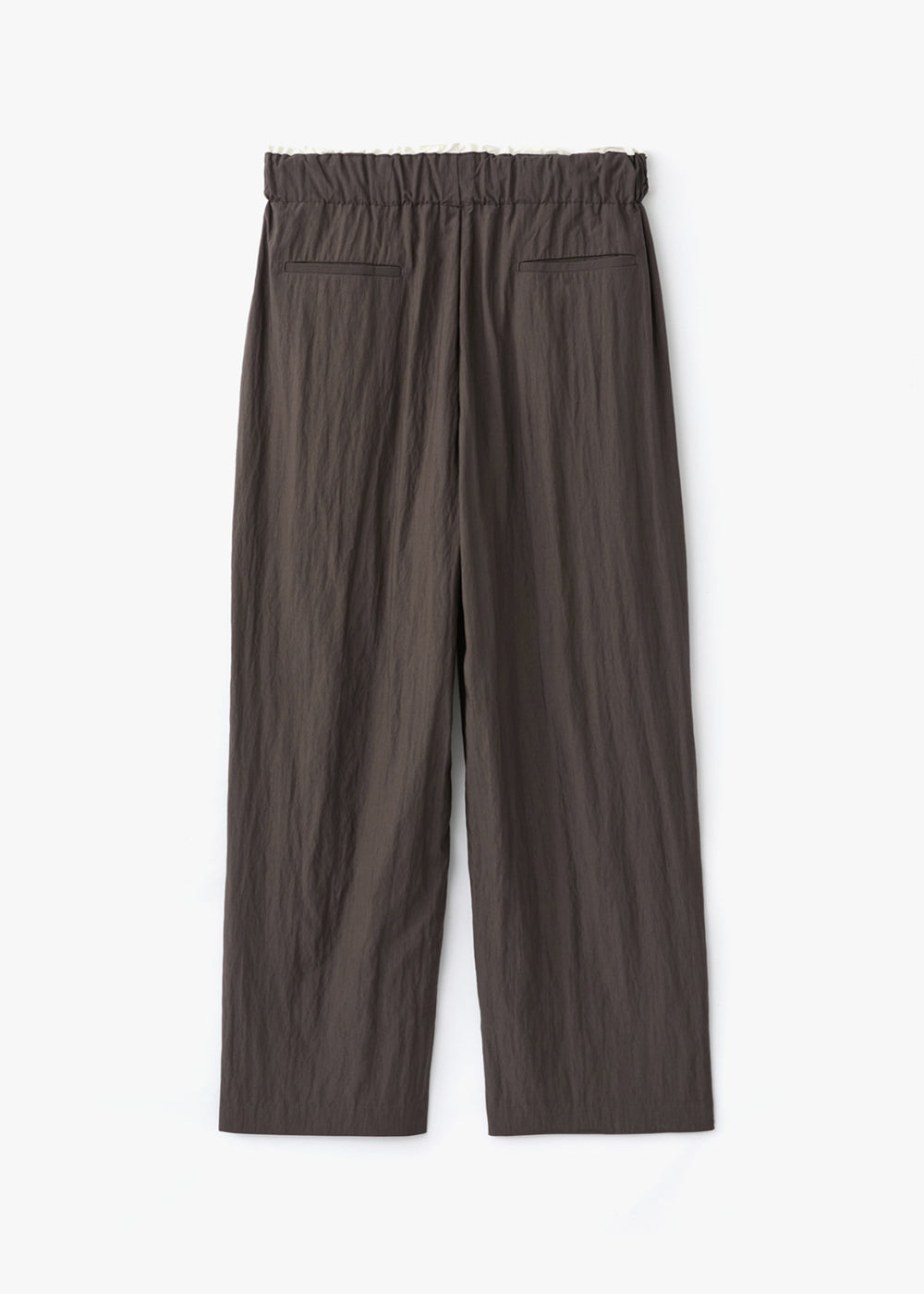 WAIST CUT-OFF PANTS_BROWN