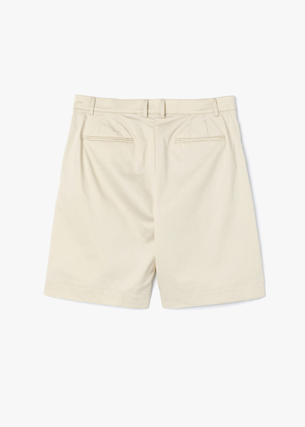 TWO PIN-TUCKED HALF PANTS_CREAM