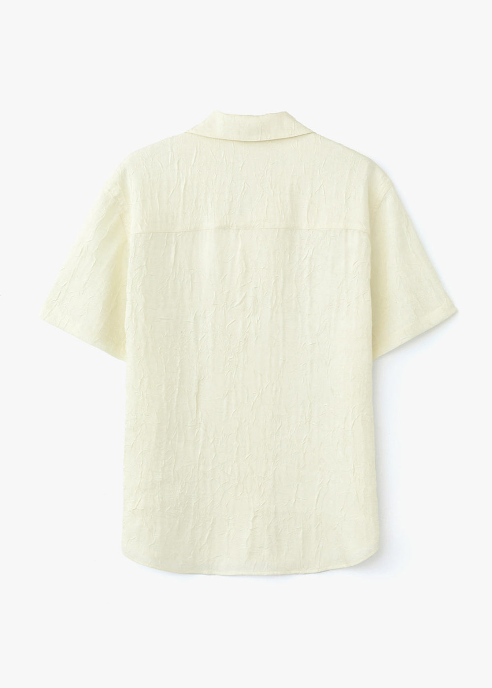 CRINKLE TEXTURED SHIRT_IVORY