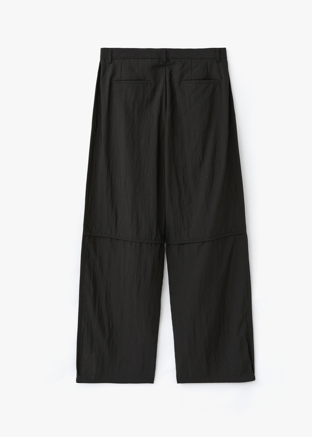 CUT POINTED SLACKS_BLACK