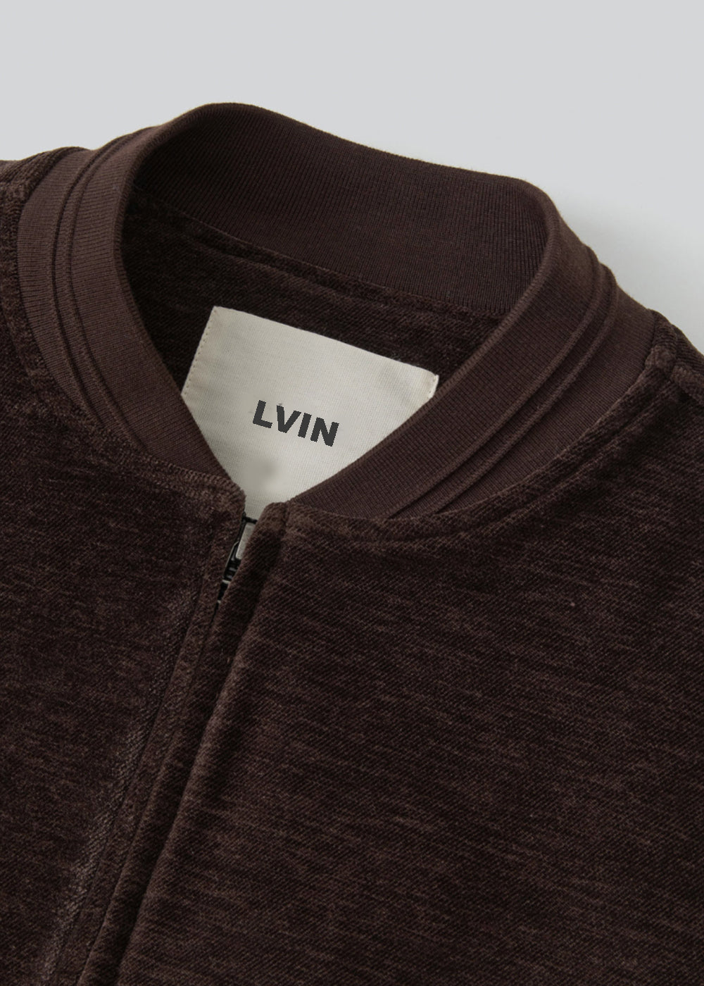 Mono Soft Bomber Blouson_ Brown