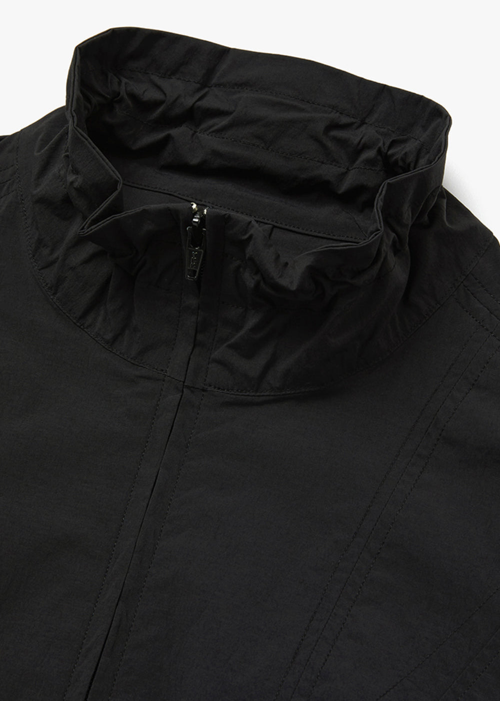 RIPSTOP ZIP-UP TRACK JACKET_BLACK