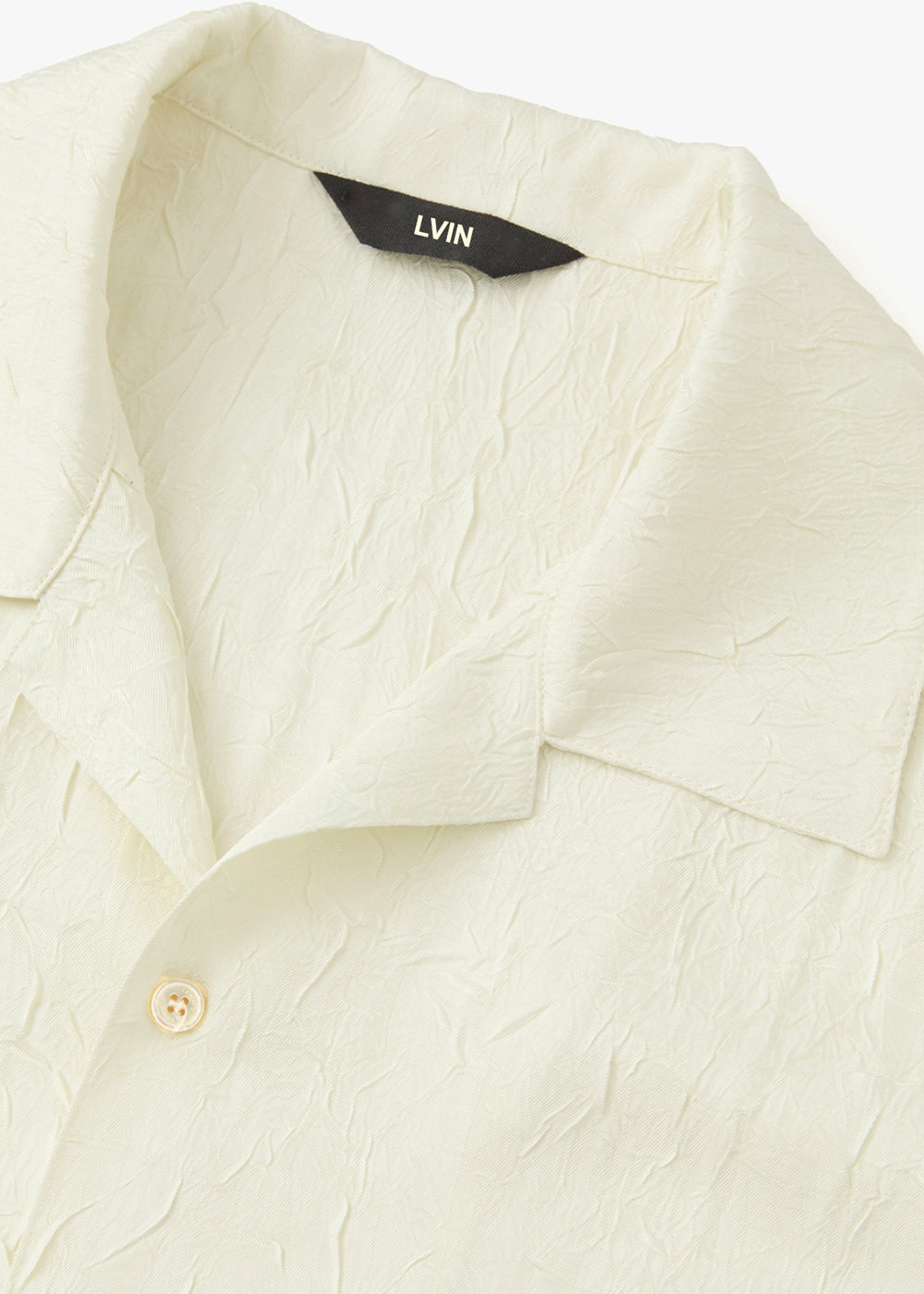 CRINKLE TEXTURED SHIRT_IVORY