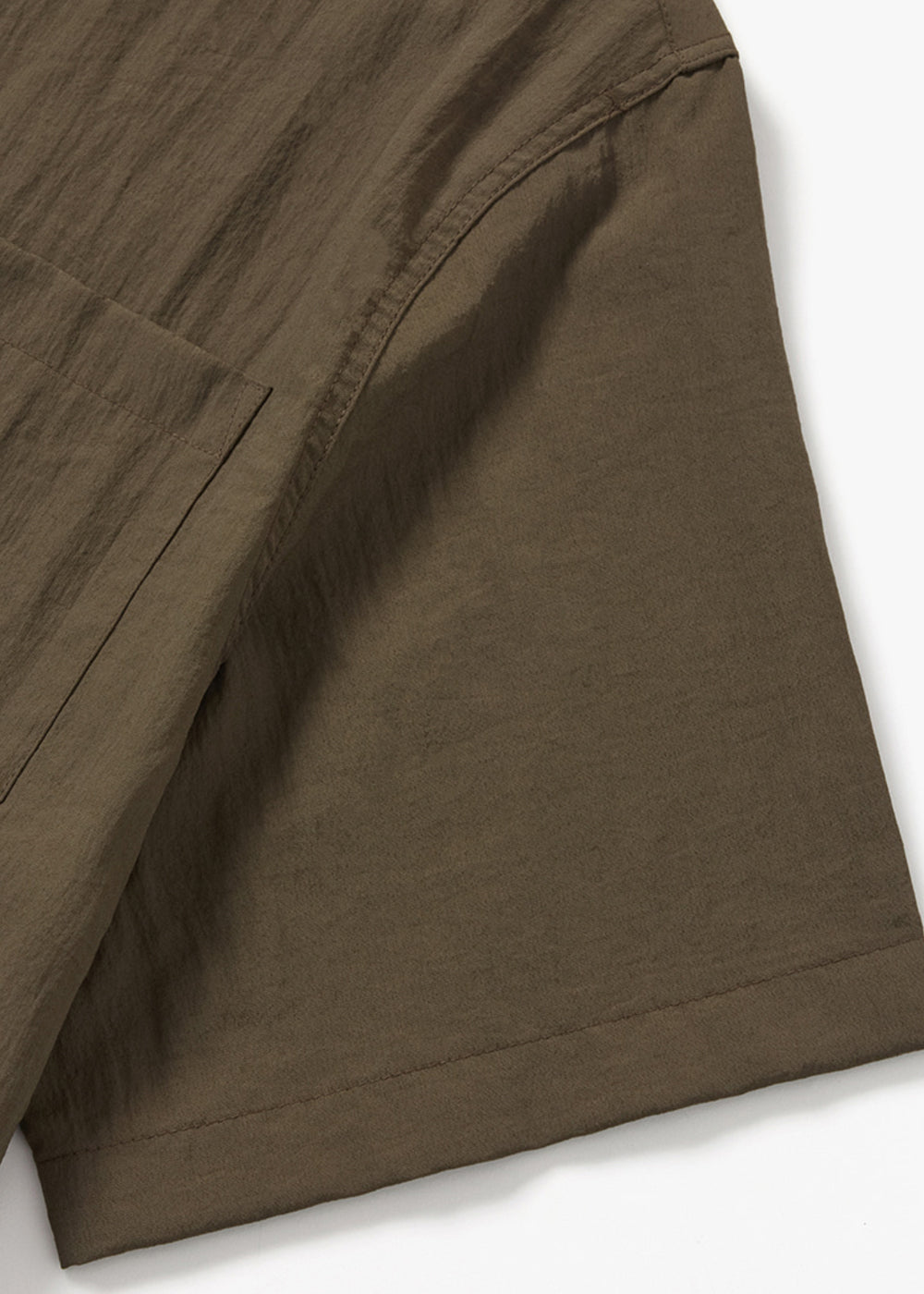 ORGANIC BAMBOO HALF SHIRT_BROWN