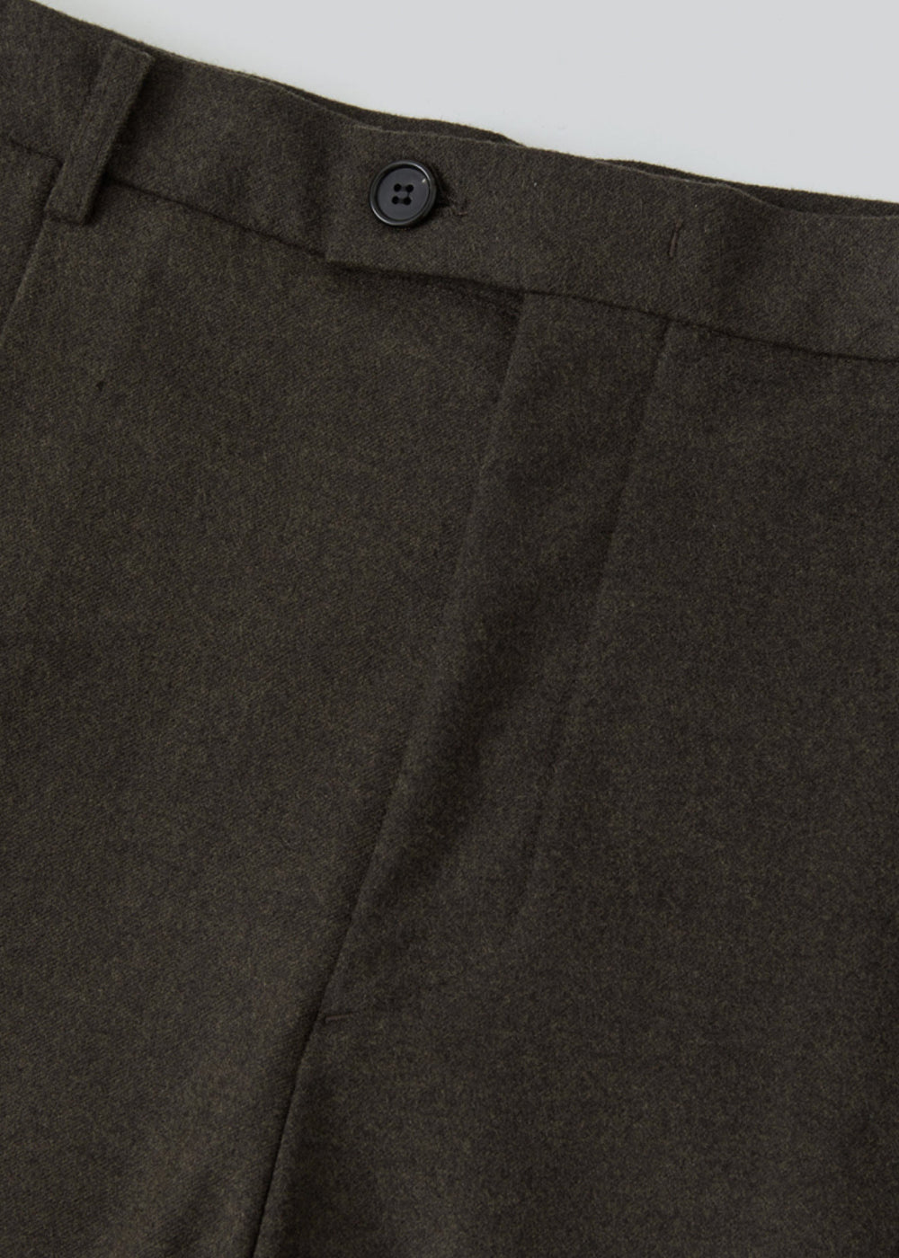 Tailored Single-Tuck Wool Trousers_ Brown