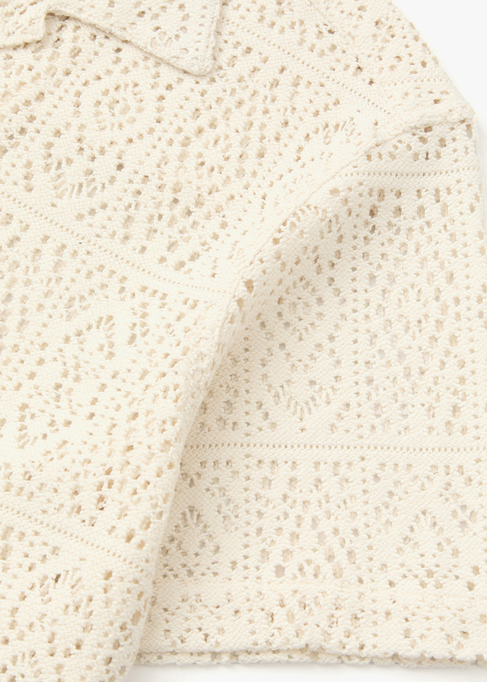 EXOTIC CROCHET SHIRT_IVORY