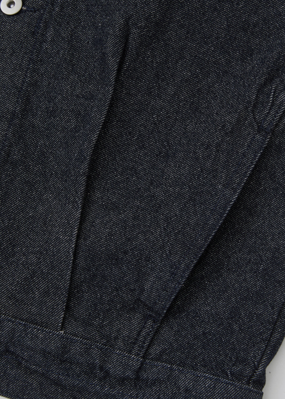 Pleats Denim Worker Jacket_Indigo