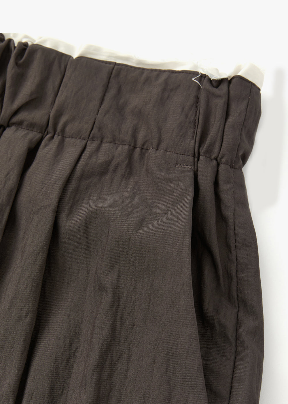 WAIST CUT-OFF PANTS_BROWN
