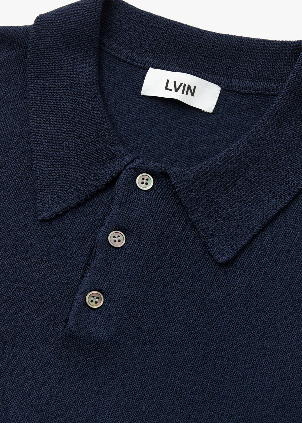 HERA KNITTING COLLAR TOP_NAVY