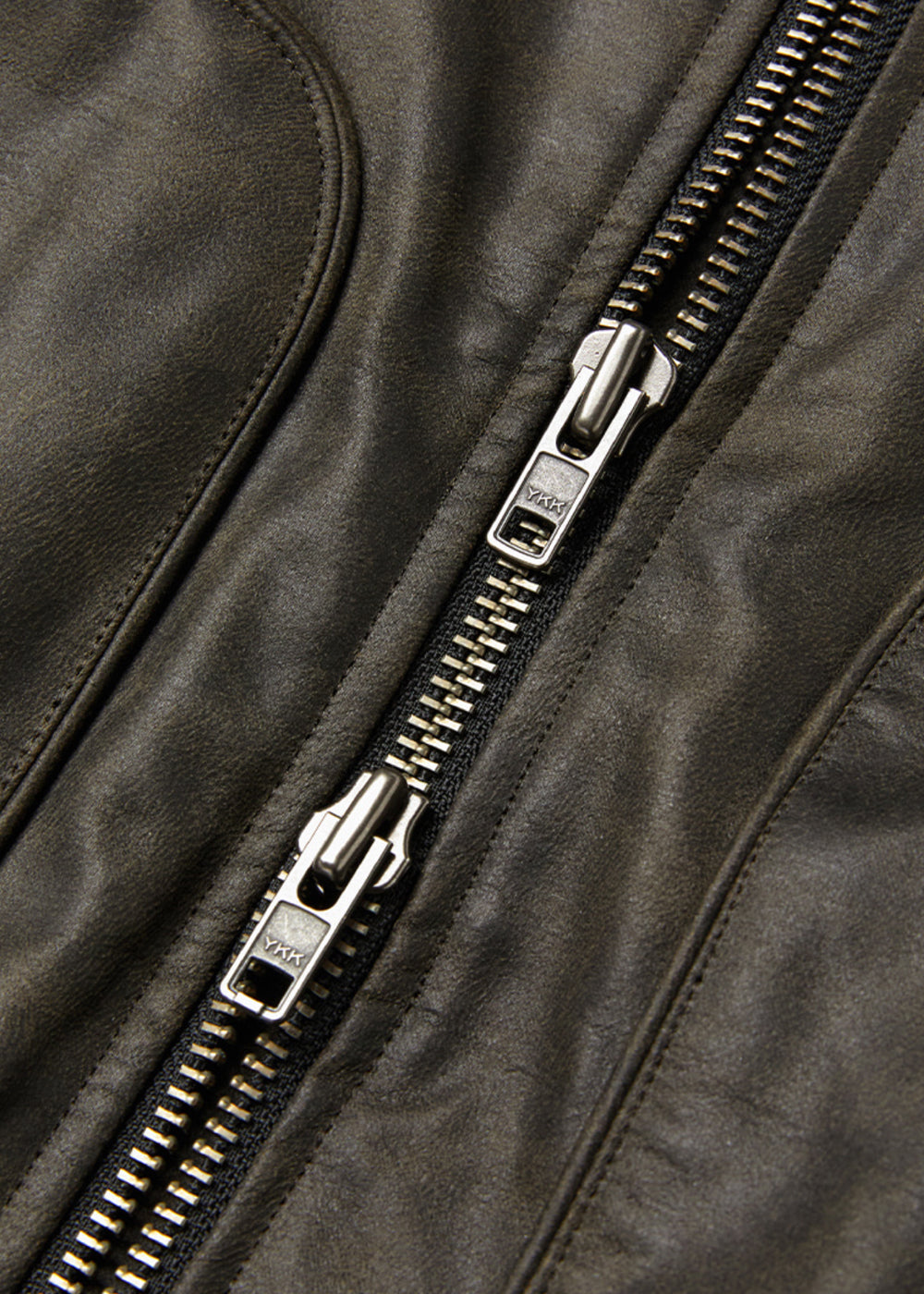 WASHED LEATHER FLIGHT JACKET_BLACK