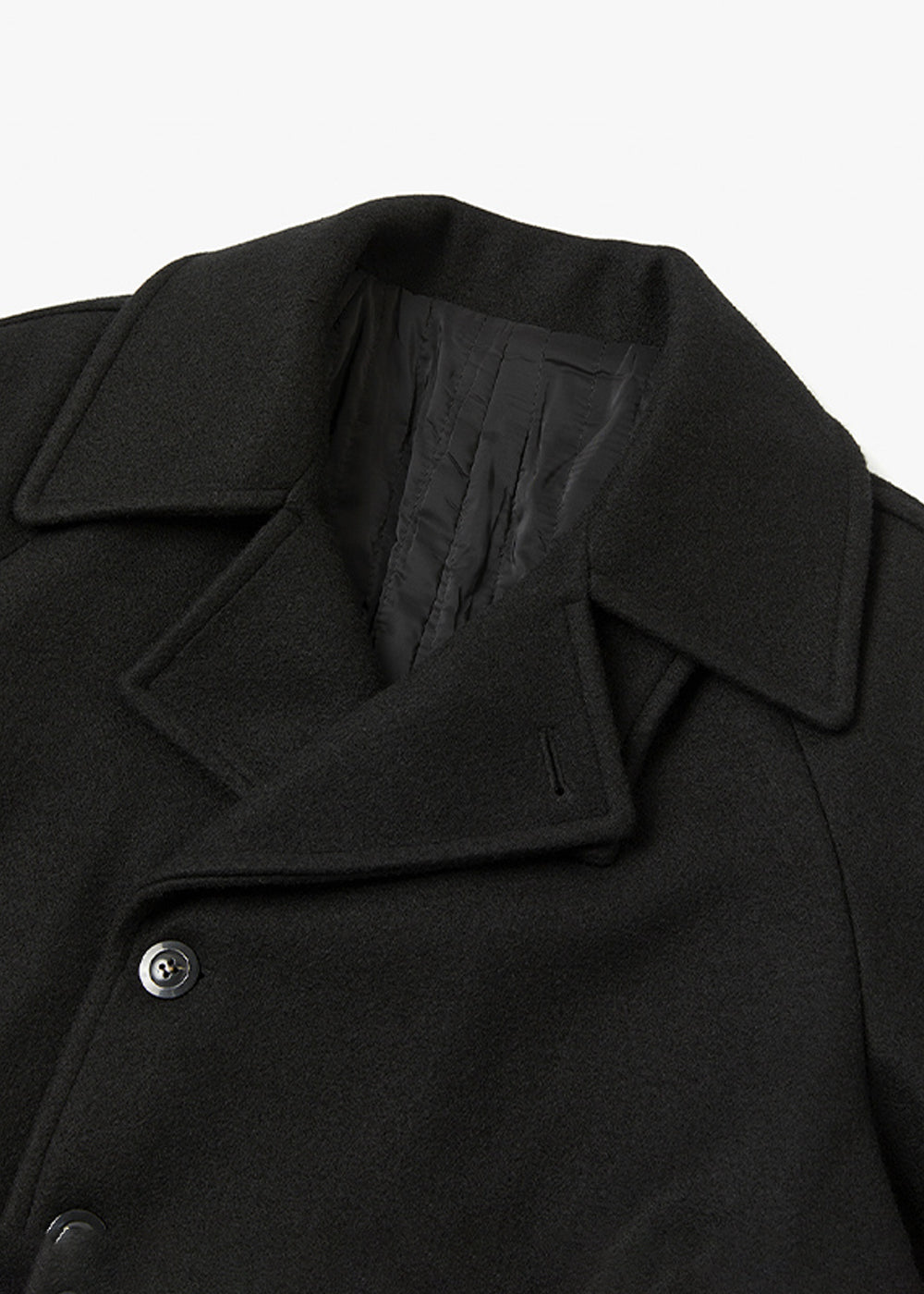 HIGH NECK WOOL LONG COAT_BLACK