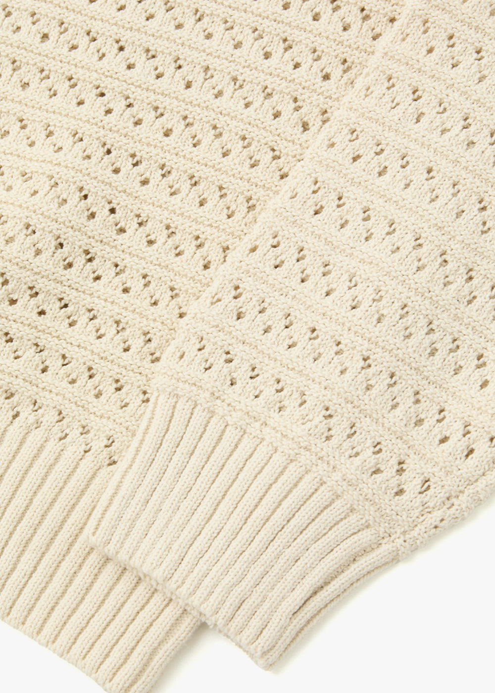 EYELET KNITTED SWEATER_IVORY