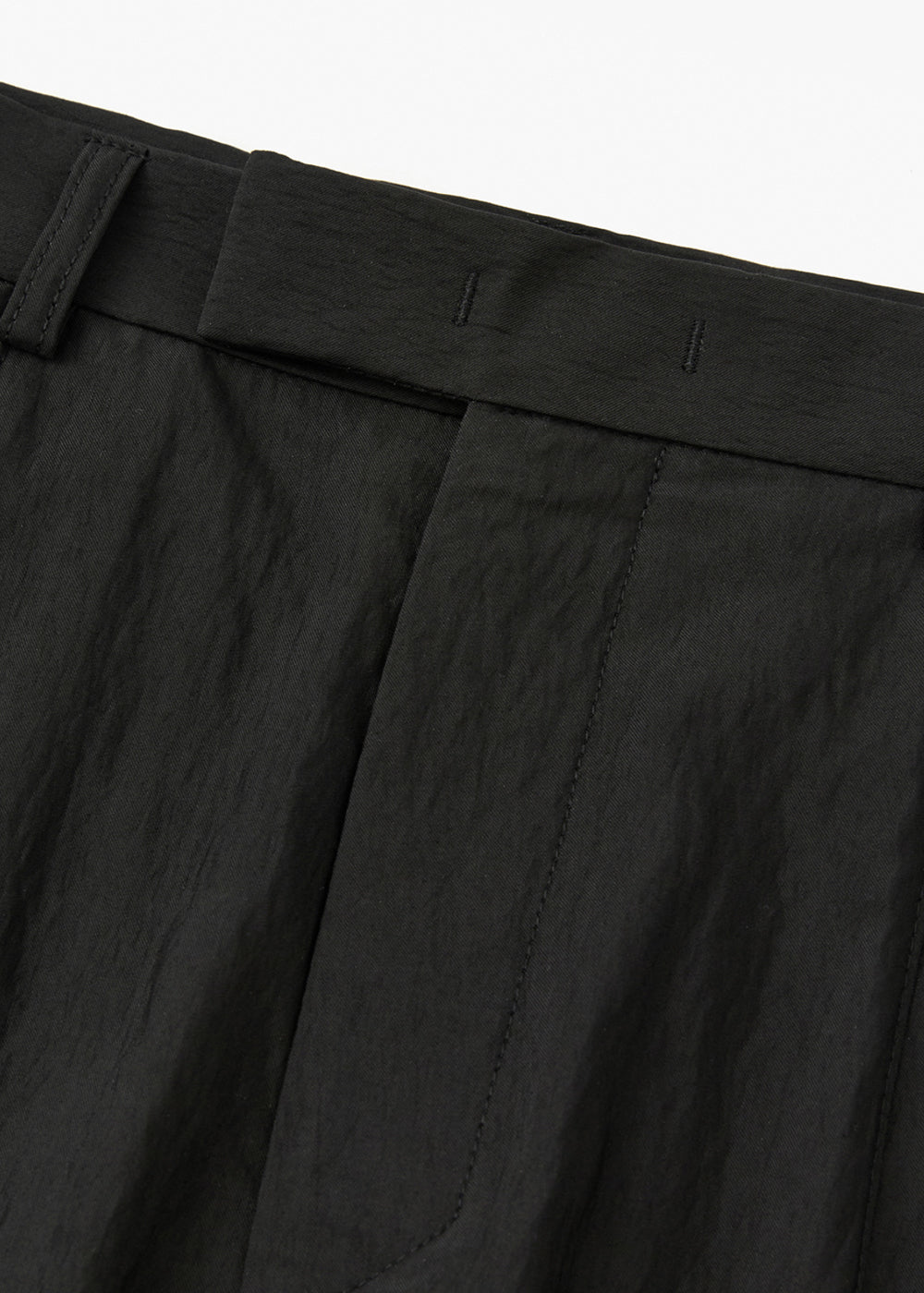 CUT POINTED SLACKS_BLACK
