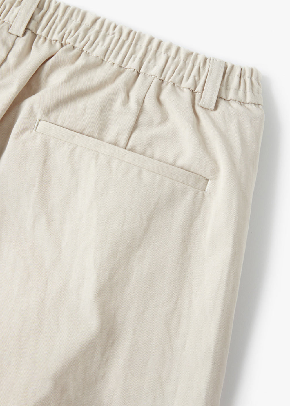 SILKET COTTON PIN TUCK PANTS_IVORY