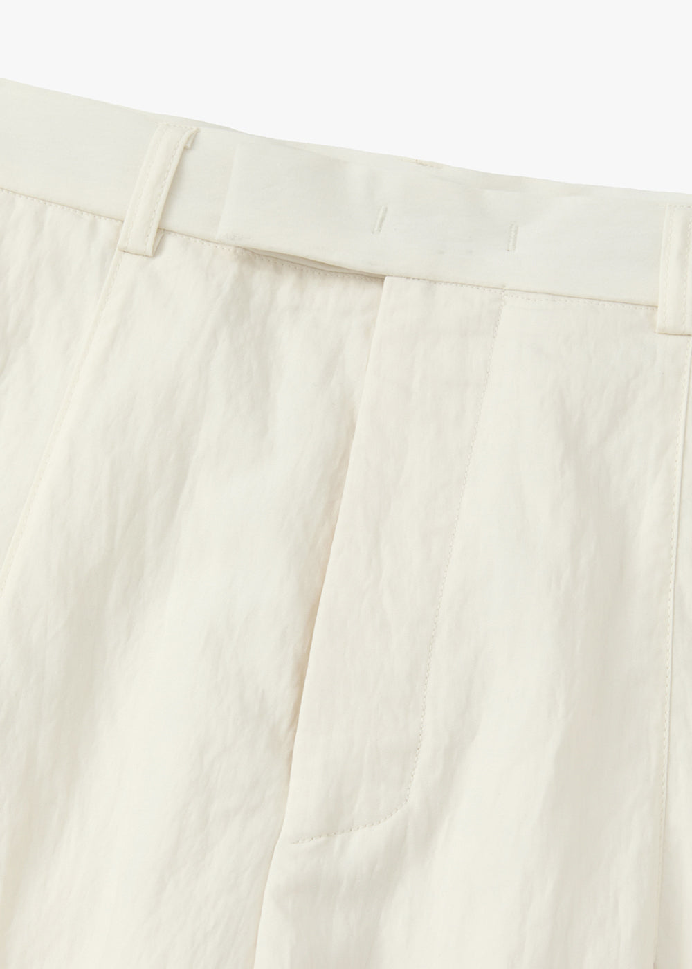 CUT POINTED SLACKS_IVORY