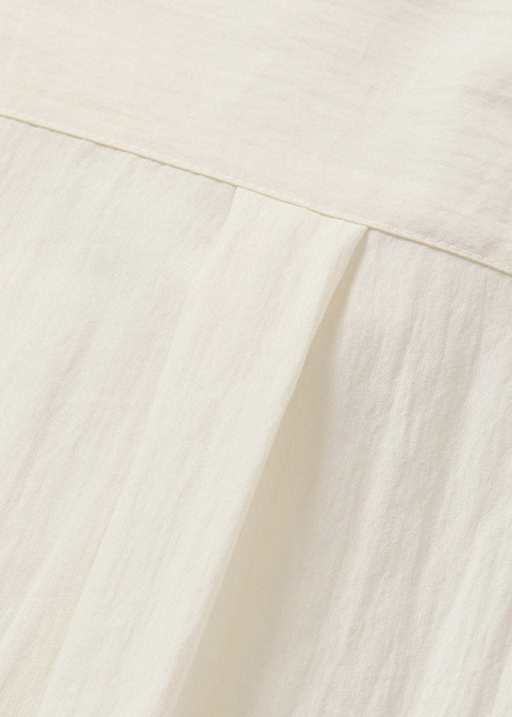 ORGANIC BAMBOO HALF SHIRT_IVORY