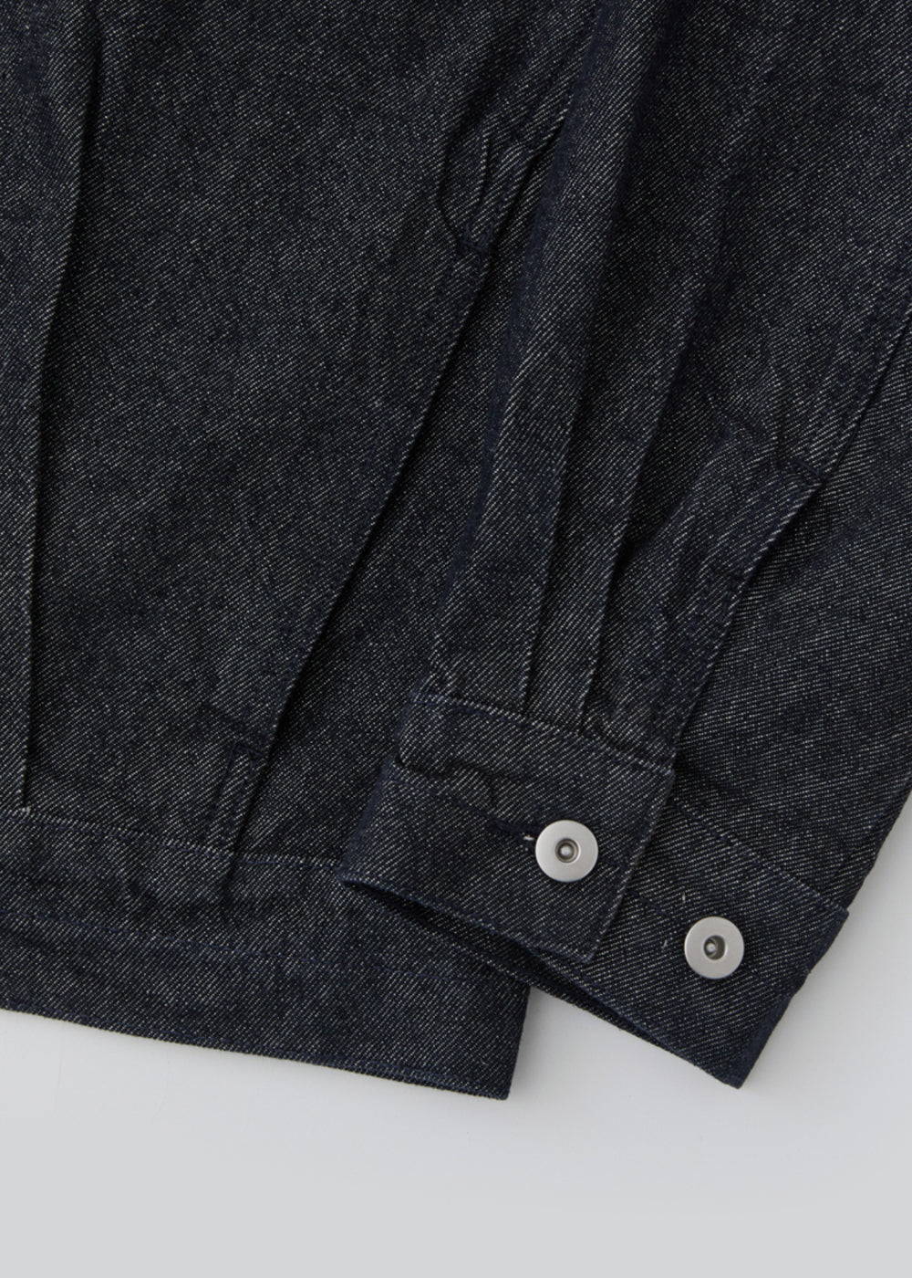 Pleats Denim Worker Jacket_Indigo
