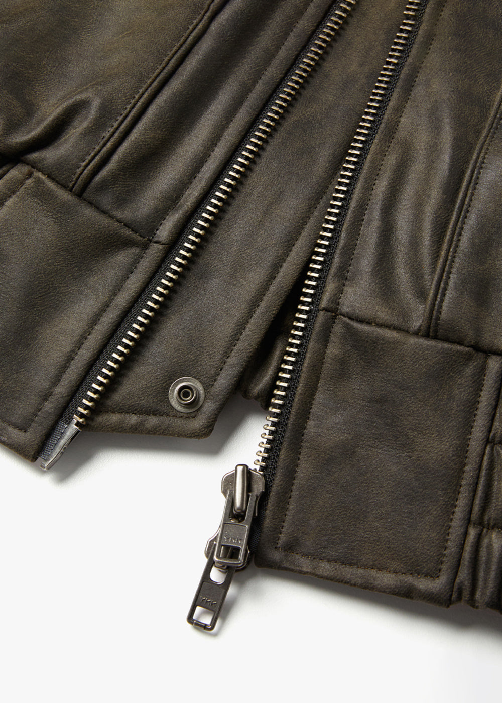 WASHED LEATHER FLIGHT JACKET_BLACK
