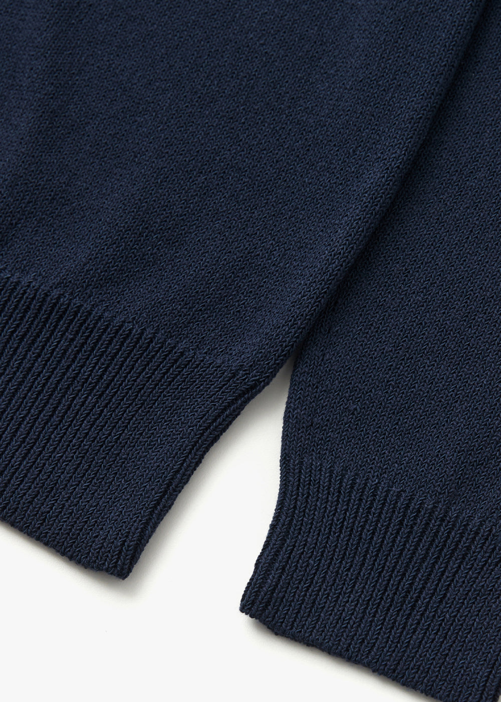 HERA KNITTING COLLAR TOP_NAVY
