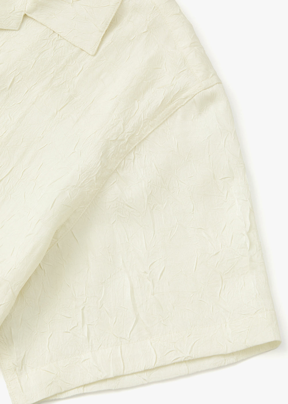 CRINKLE TEXTURED SHIRT_IVORY