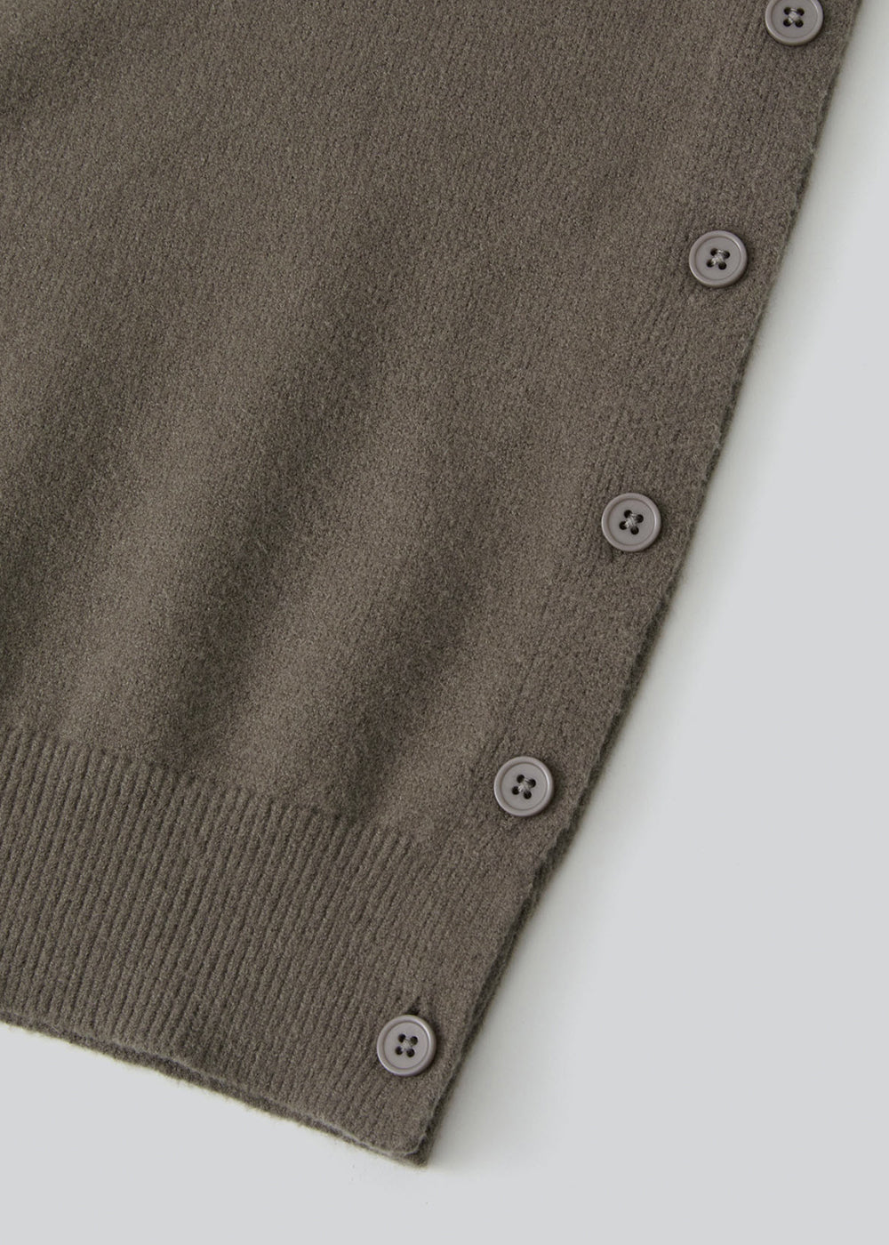 Avenne Buttoned Wool Sweater_ Mocha