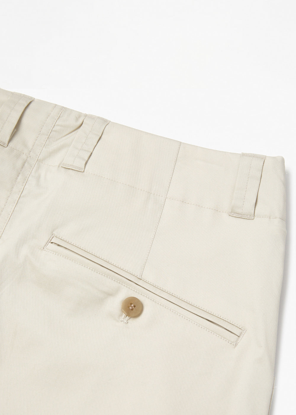 COATING COTTON BELTED PANTS_CREAM