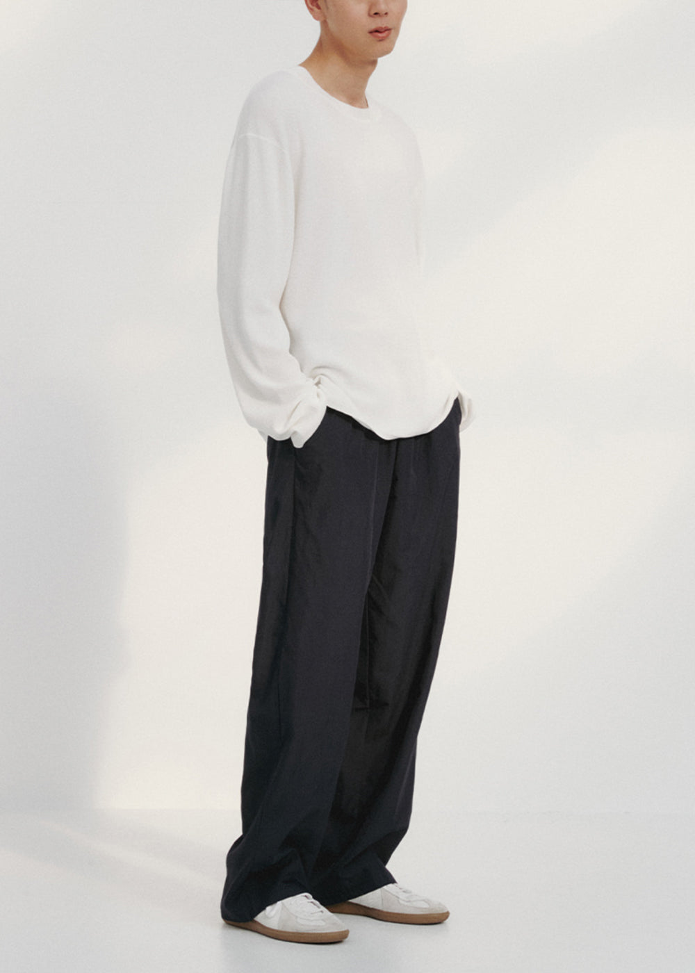 SIGNATURE BANDING PANTS_NAVY