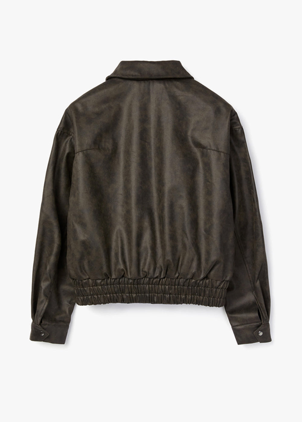 WASHED LEATHER FLIGHT JACKET_BLACK