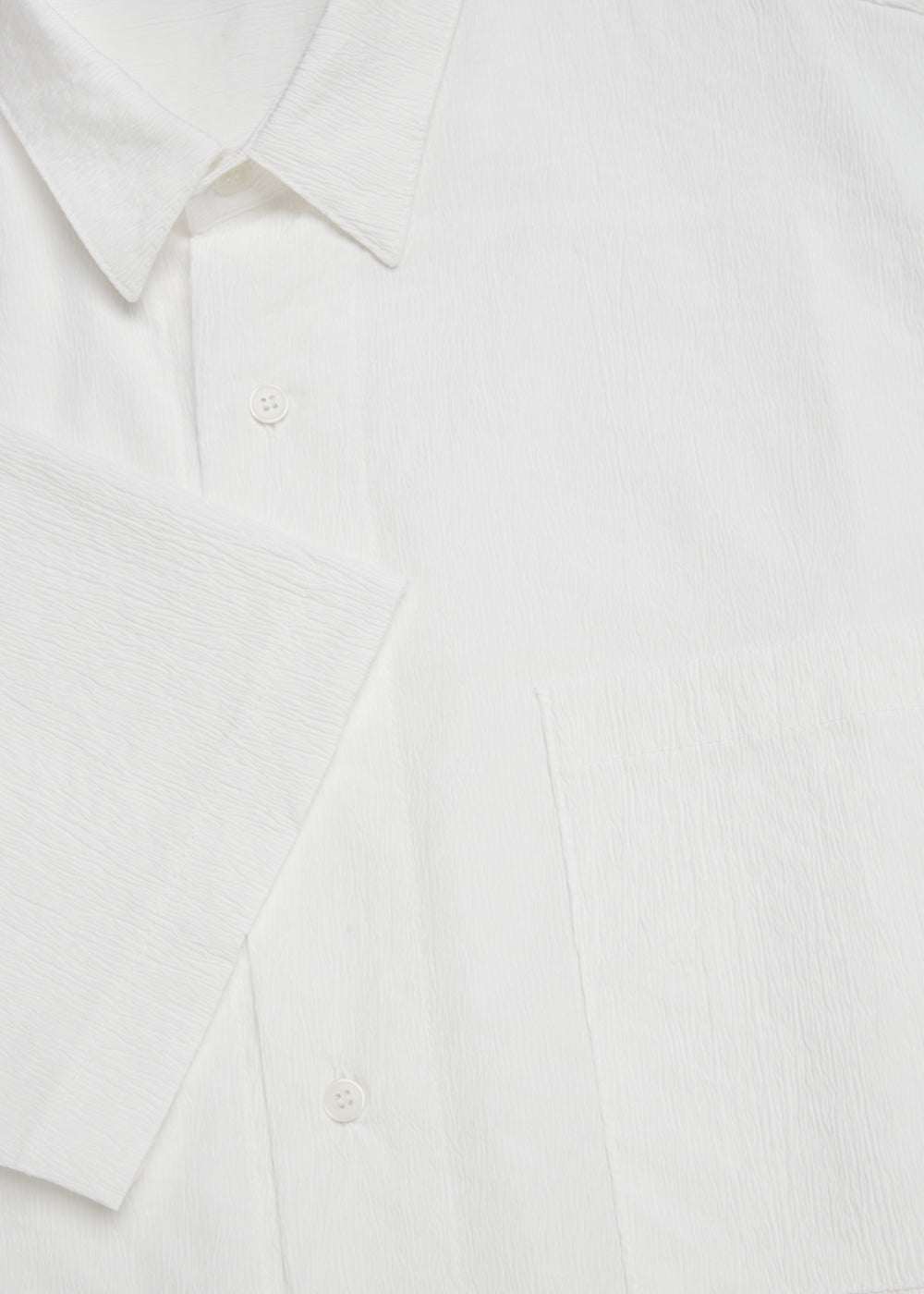 SEERSUCKER HALF SLEEVE SHIRTS_WHITE