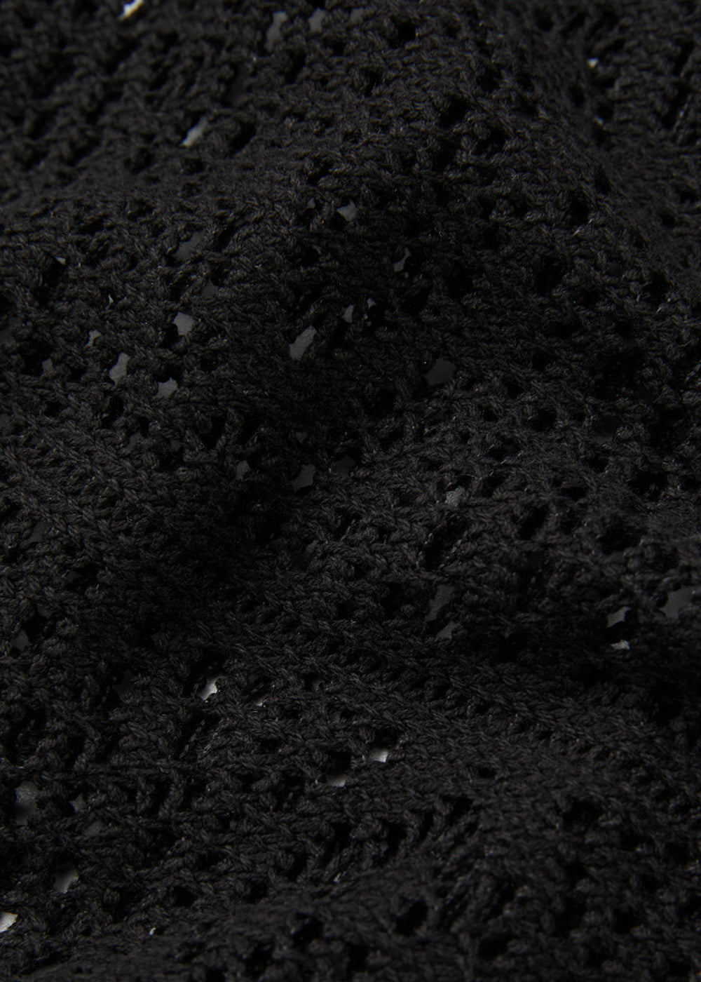 EXOTIC CROCHET SHIRT_BLACK