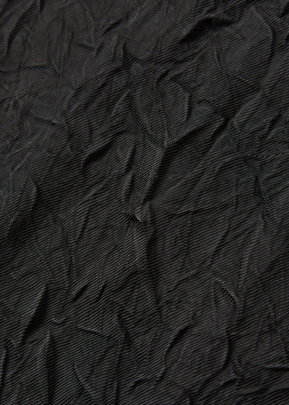 CRINKLE TEXTURED SHIRT_BLACK