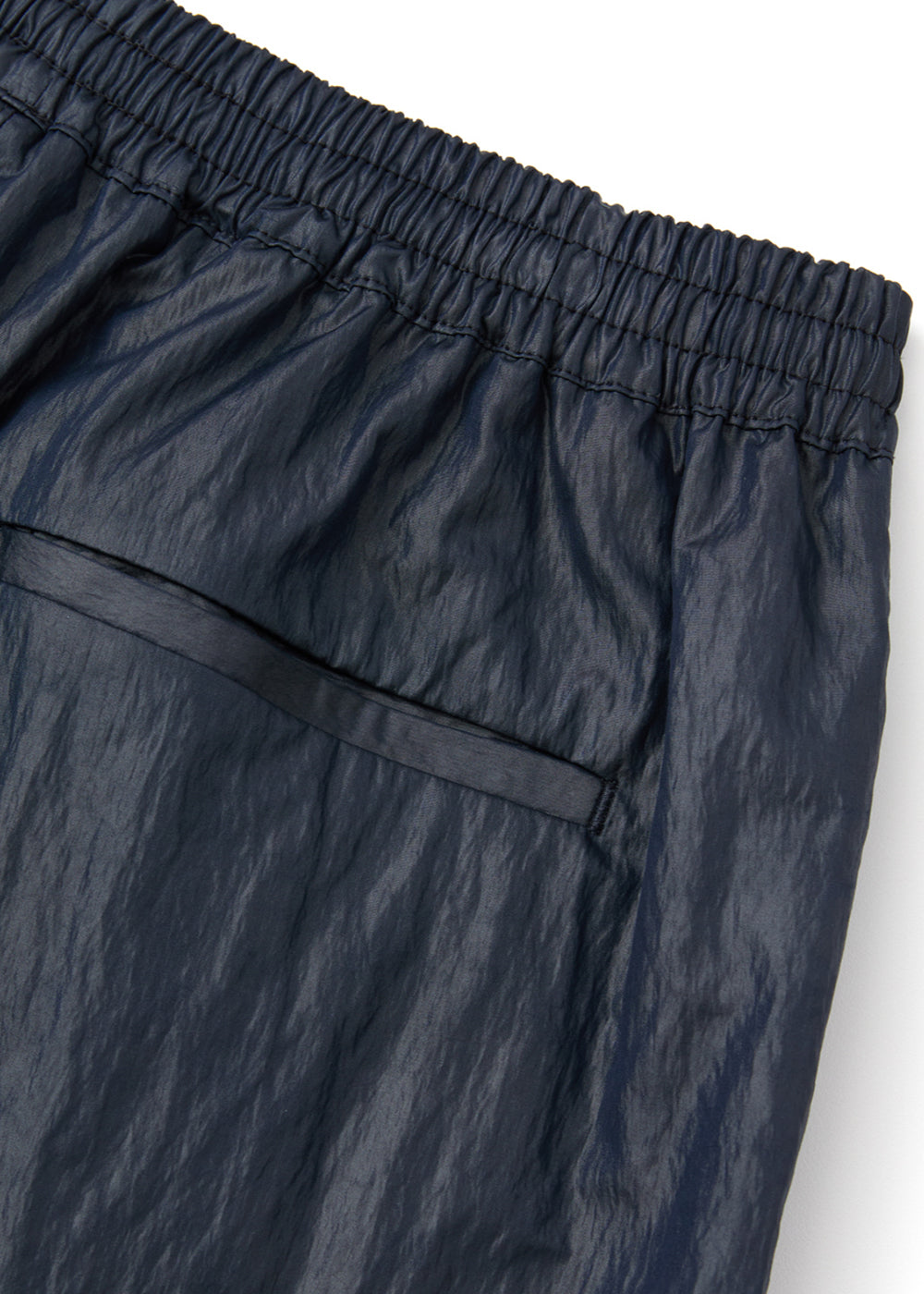 SHINY COATING SHORT PANTS_NAVY